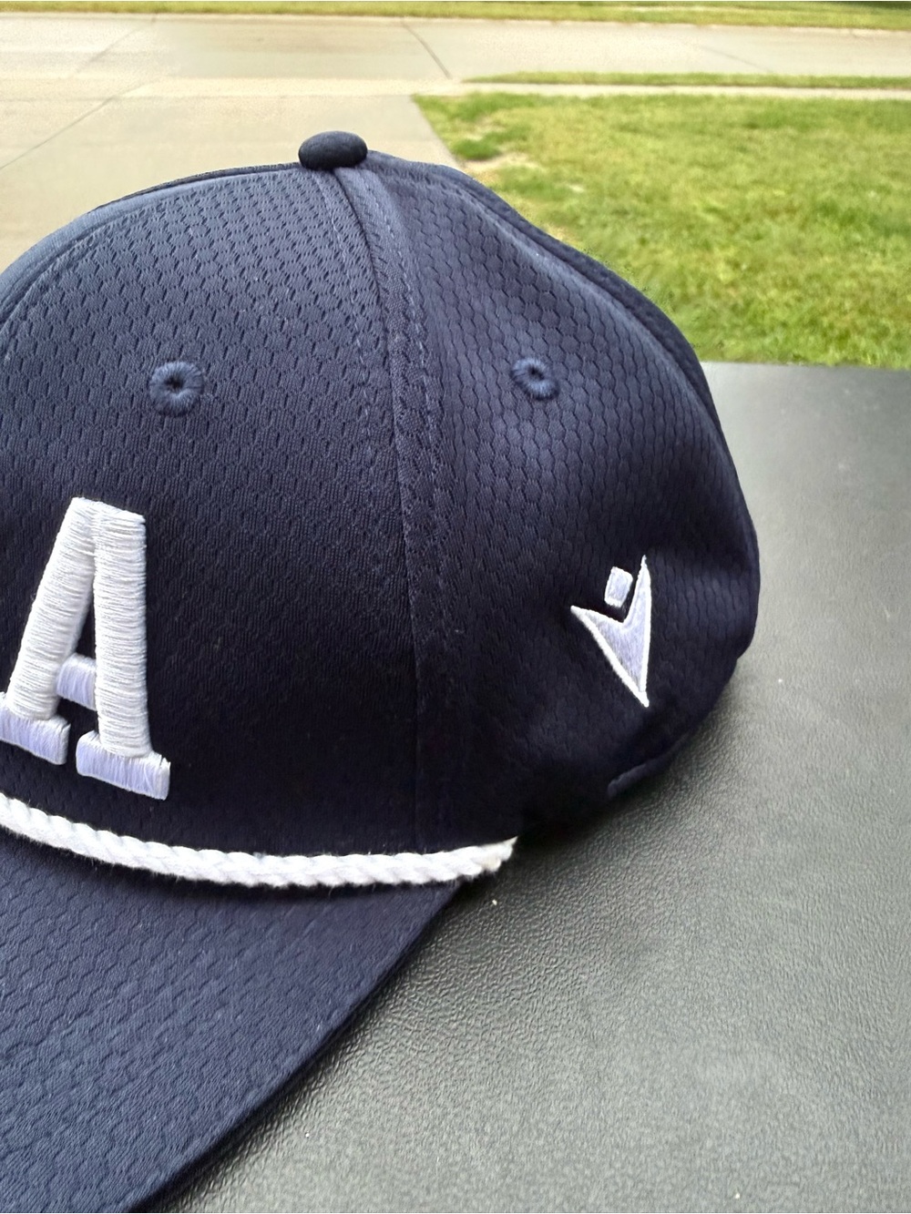 PGA Embroidered Rope-Trim Snapback Cap - Navy - Picture 2 of 6